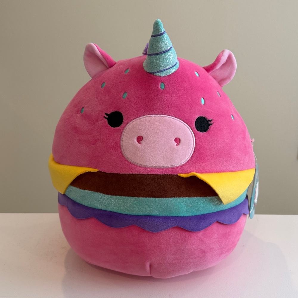 NWT 12” Beefiana the Unicorn Burger Squishmallow
